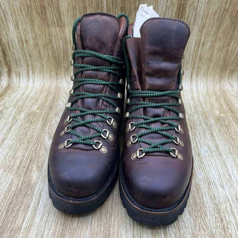 Polo Ralph Lauren Acworth Hiking Boots Men's Size 11 D Brown Oiled Calf Leather